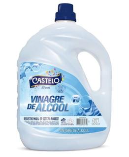 Vinagre de Álcool CASTELO 6% p/ Limpeza 5L