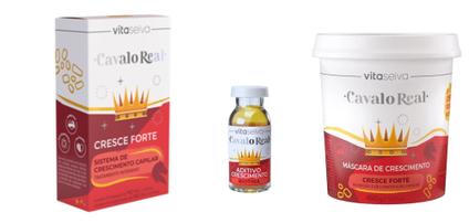 Vita Seiva Cavalo Real Cresce Forte 03 Produtos (Kit Cresce/Aditivo/Mascara) Kit Incolor 0
