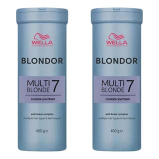 Wella Pó Descolorante Blondor 400g Multi 7 Blonde kit c/2