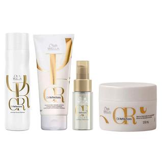 Wella Professionals Oil Reflections Kit  Shampoo + Condicionador + Máscara + Óleo Capilar