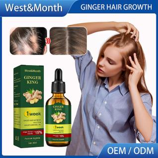 West&month Óleo Essencial de Gengibre Cuidados com o Cabelo Óleo Essencial Líquido para Cu