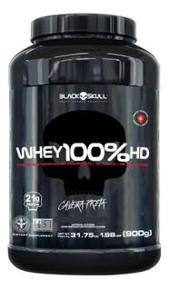 Whey Prot 100% Hd Black Skull Caveira Preta 900g Chocolate