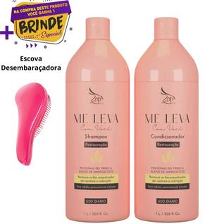 Zap Kit Me leva Shampoo e Condicionador Proteínas do Trigo e Aminoácidos 1L