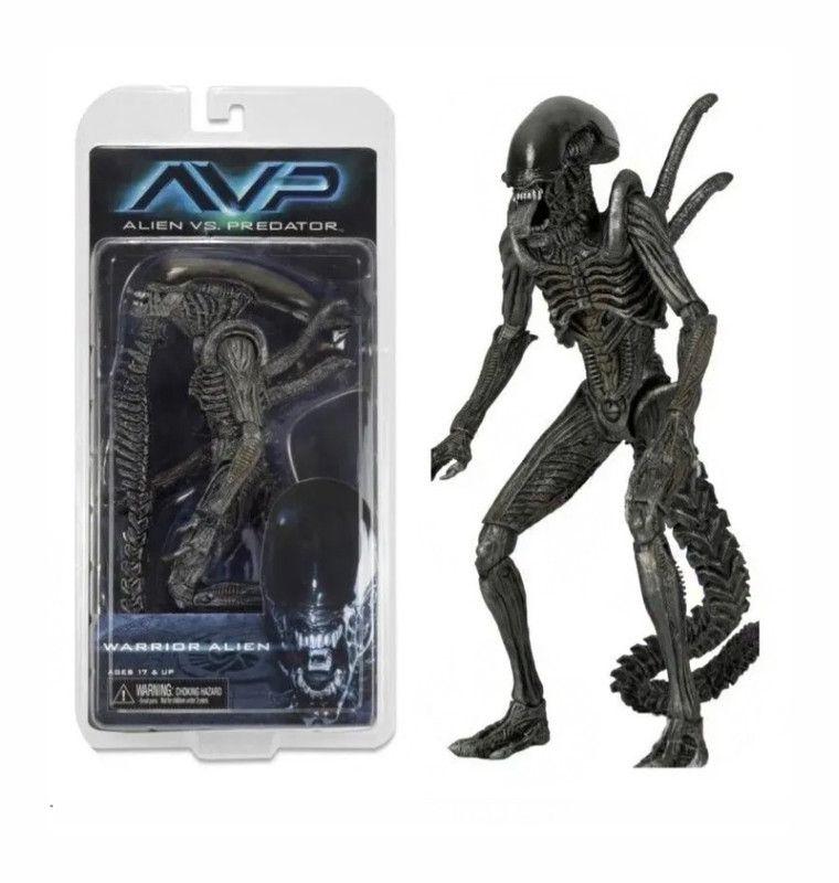 Action figure warrior alien vs predator boneco articulado 20cm