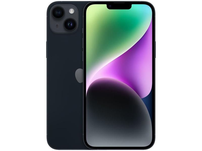 Apple iPhone 14 Plus 128GB Meia-noite 6,7” 12M - iPhone 14 Plus