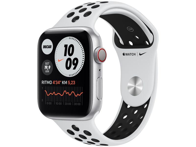 W645 Apple Watch SE 40mm Nike GPSモデル Apple Watch Nike Series 6 44mm Prateado - GPS + Cellular Pulseira