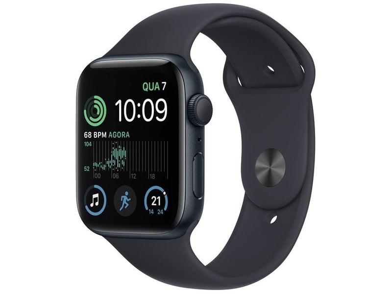 Apple Watch SE 2ª geração GPS Caixa Meia-noite de Alumínio 44mm