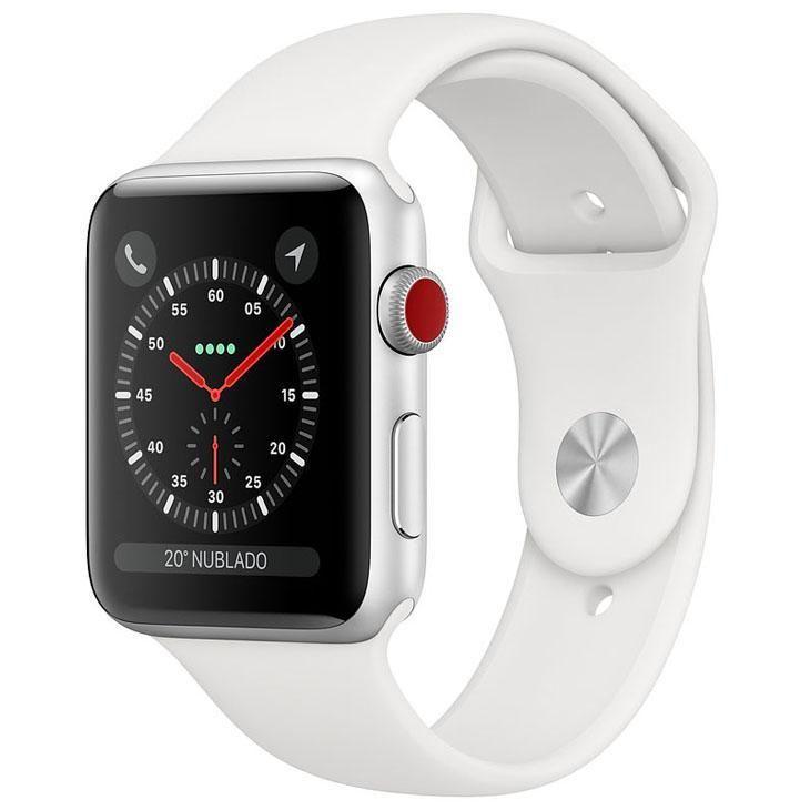 Apple Watch Series 3 Cellular, 42 mm, Alumínio Prata, Pulseira