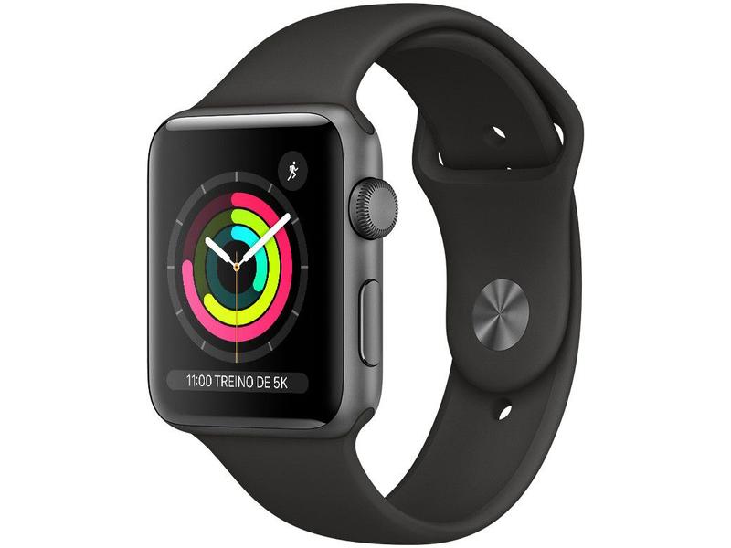 Apple Watch Series 3 (GPS) 42mm Caixa - Cinza-Espacial Alumínio