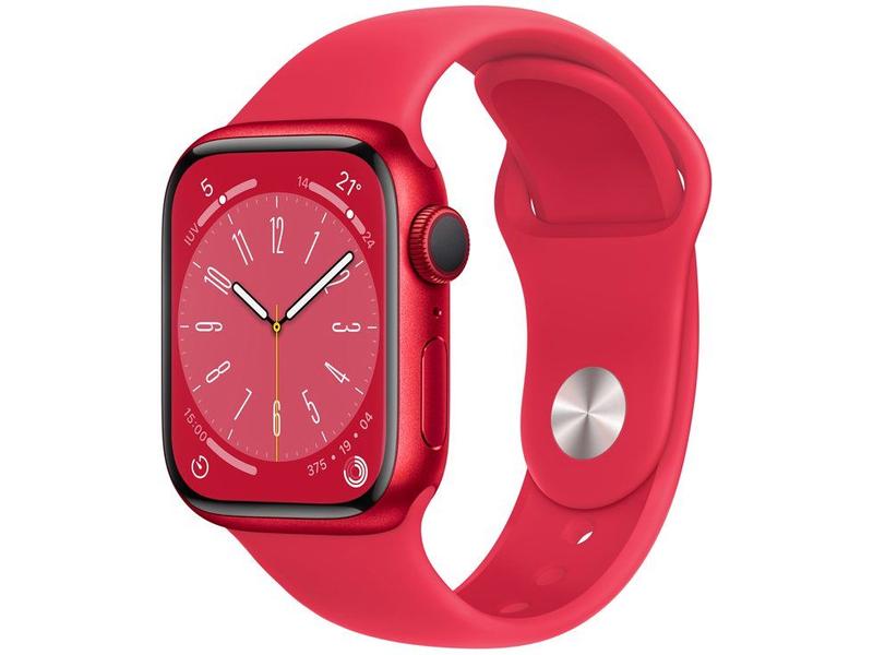 Apple Watch Series 8 41mm GPS Caixa (PRODUCT)RED Alumínio Pulseira