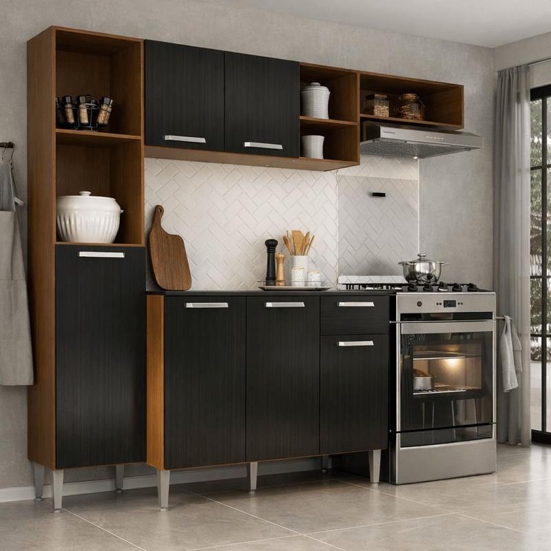 Armário de Cozinha Compacta Smart Multimóveis MP2183 - Armário de