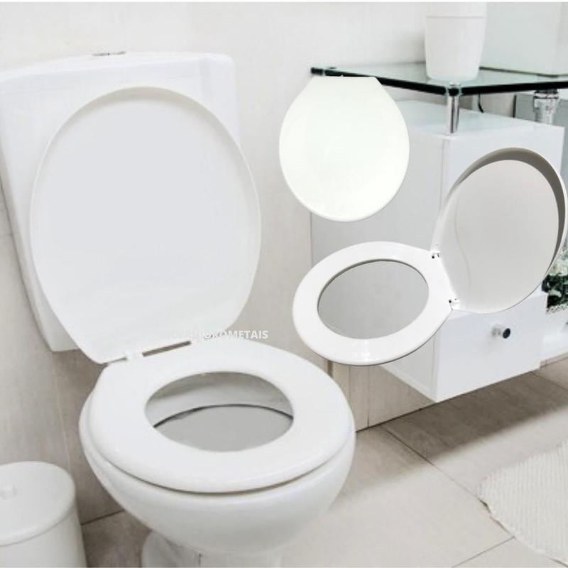 Assento Sanitário Universal com Parafusos Tampa de Privada Bacia Deca Docol Celite Icasa Incepa
