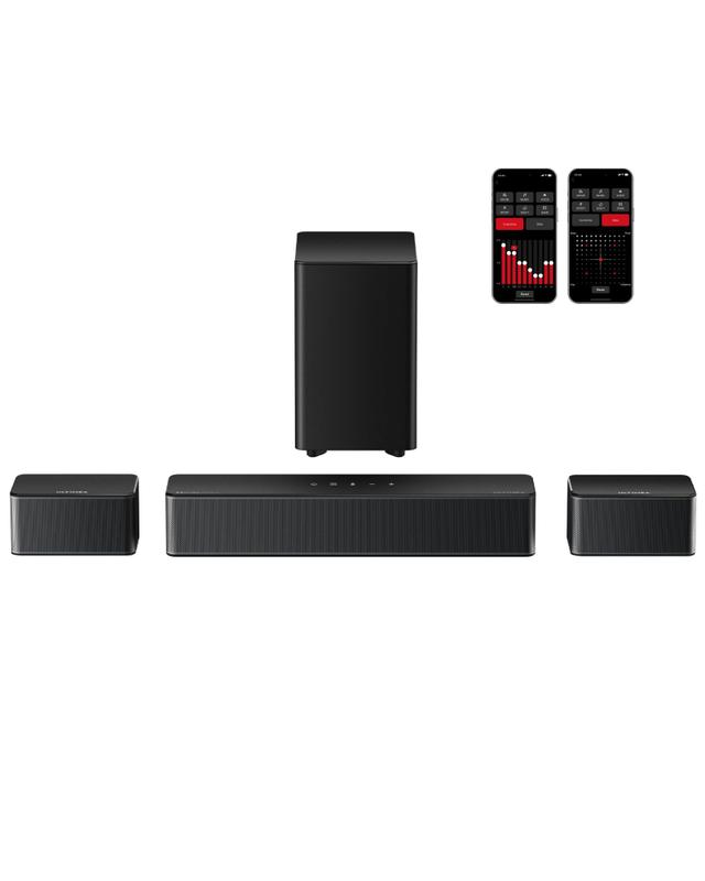 Barra de som ULTIMEA 5.1 410 W Dolby Atmos com subwoofer Poseidon