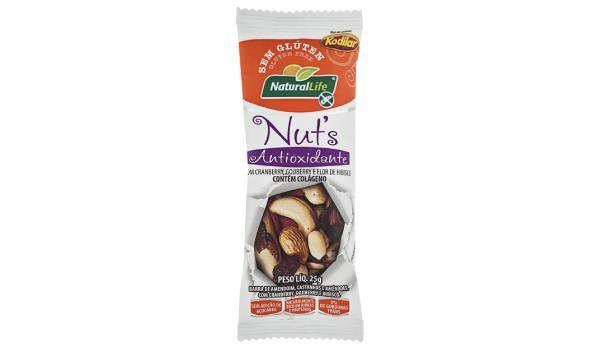BARRINHA DE NUTS SABOR CRANBERRY S/ GLUTEN KOD ILAR 25G