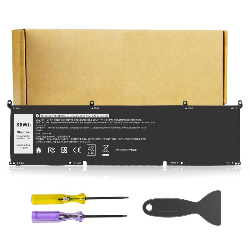 Bateria de laptop Futurebatt 69KF2 86Wh para Dell XPS 15 9500 9510