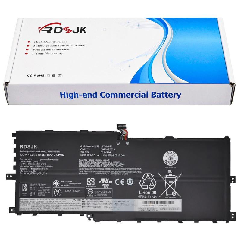 Bateria de laptop RDSJ L17M4P71 L17C4P71 L17M4P73 para Lenovo X1