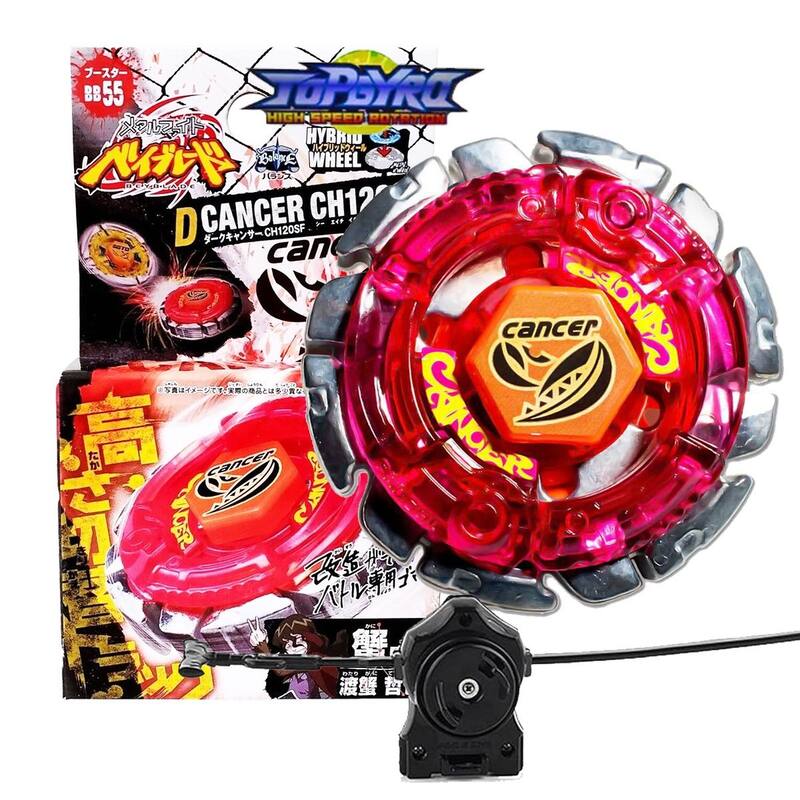 Beyblade Dark Cancer CH120SF BB55 Top Gyro + Lançador - Conjunto