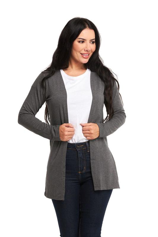 Blusa de Frio Cardigan Manga Longa com Fenda Ca3 - Wooks Blusa de Frio Cardigan Manga Longa com Fenda Ca3 - Wooks