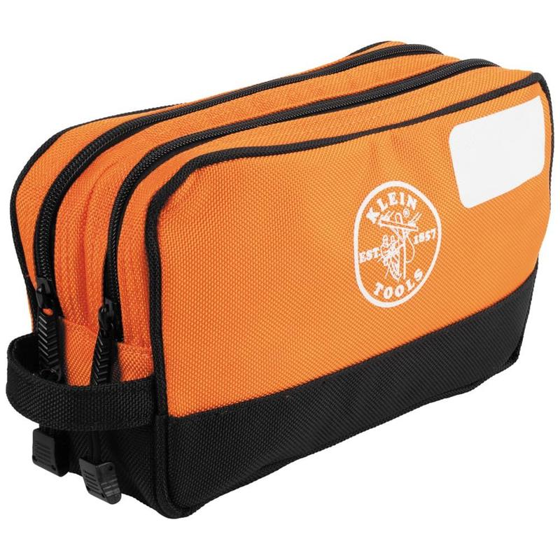 Bolsa de ferramentas, bolsa com zíper, compartimentos duplos Klein