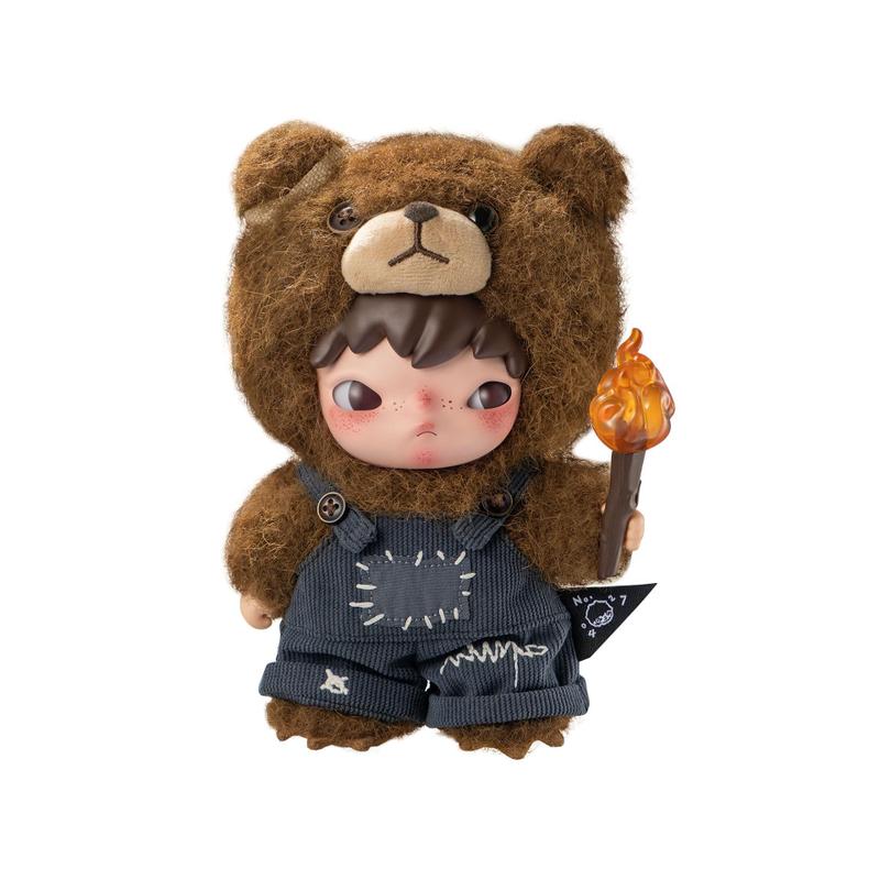 Boneca de pelúcia POP MART Hirono Living Wild-Fight for Joy 16 cm