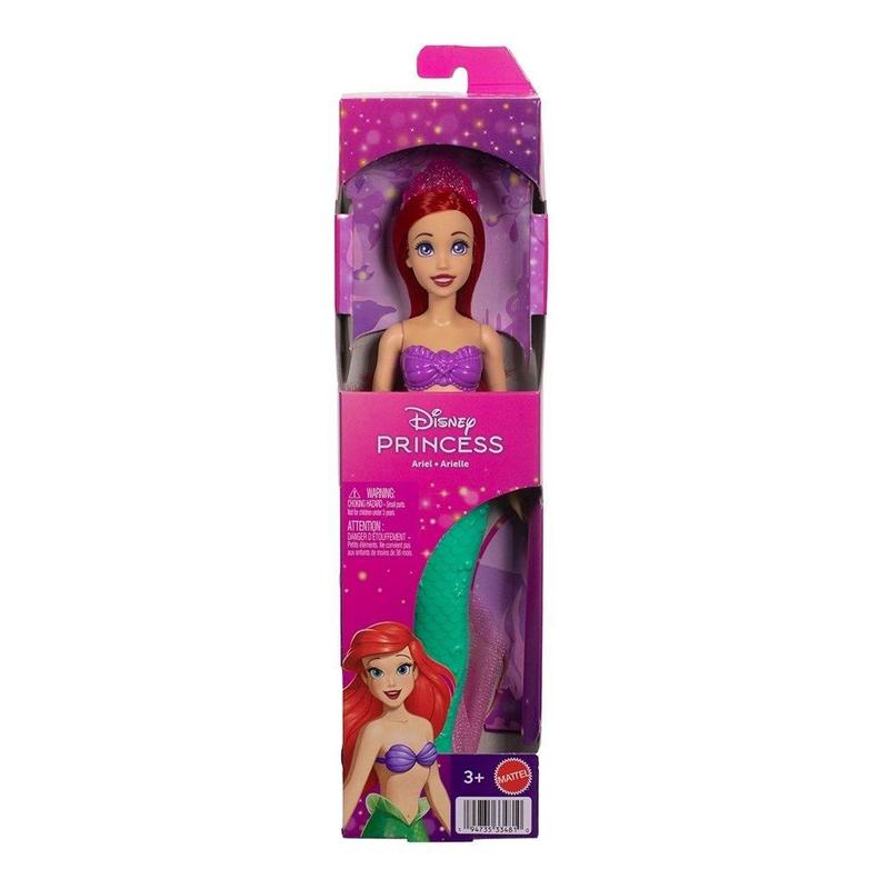 Boneca disney ariel sereia articulada com cauda rosa jhl55