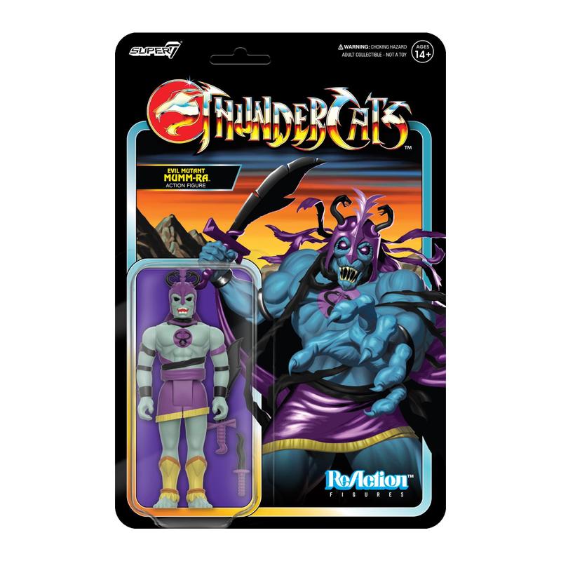 Boneco de ação Super7 Thundercats Reaction Mumm-Ra 3.75