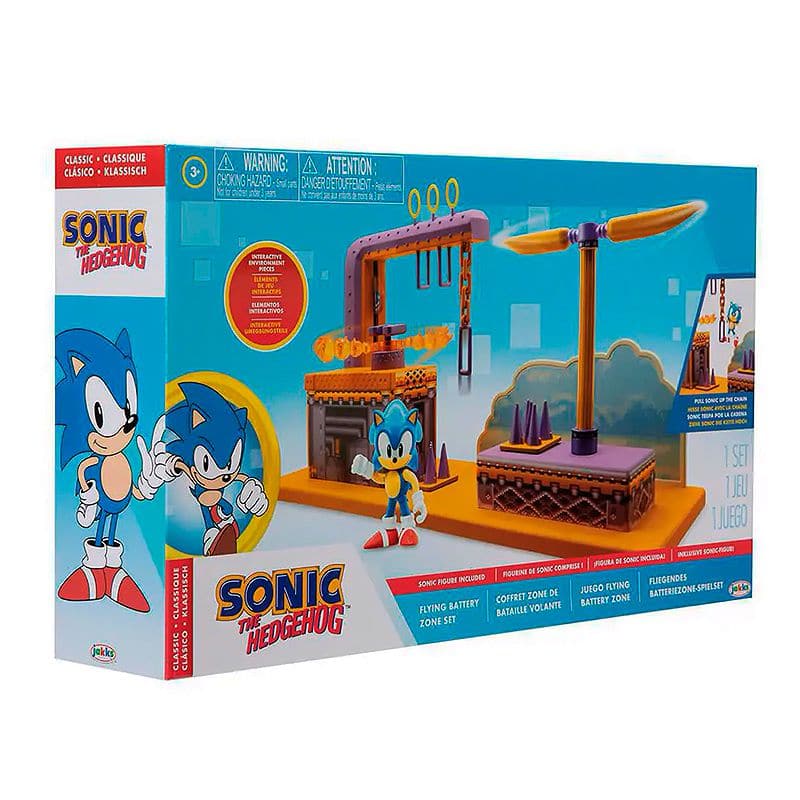 Boneco Sonic The Hedgehog Clássico Flying Battery Zone Set - 3438