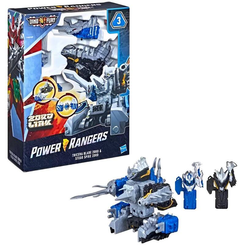 Tori3様リクエスト:ソービッツ ダイナモ Super Dynamo 80新品 Bonecos Power Rangers Dino Fury Tricera Blade E Stego Spike Zord