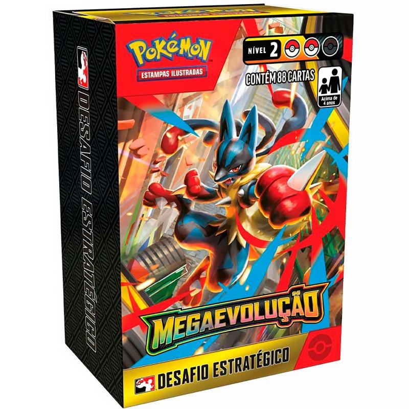 Box Pokémon Desafio Estratégico Mega Evolução ME01 88 Cartas 10049