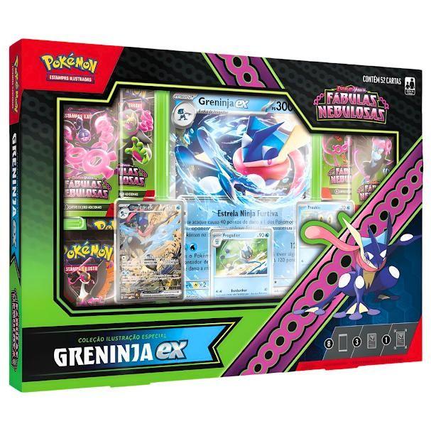 Box Pokémon EV6.5 Greninja EX E Kingdra EX Copag - Deck de Cartas