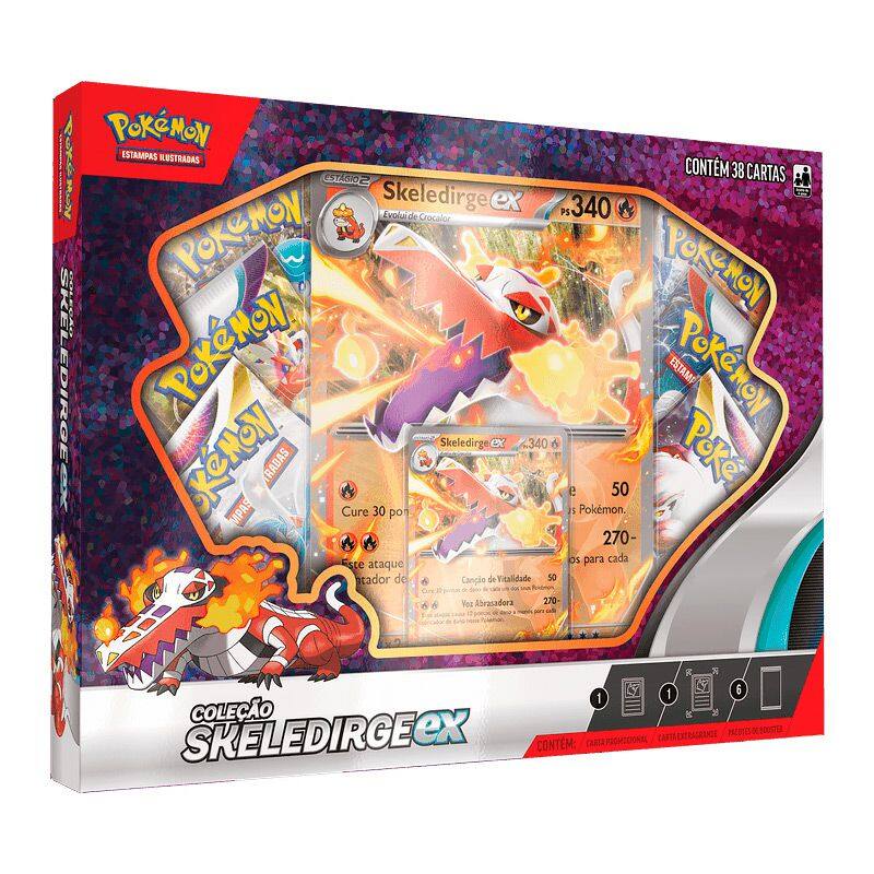 Box Pokémon Parceiros de Paldea Skeledirge Ex 38 Cartas 33207