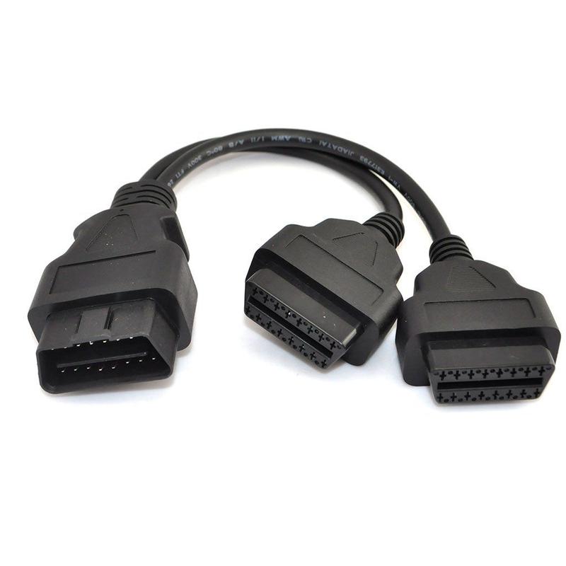 Cabo de extensão divisor OBD2 OBD II Kkegol 30cm/12in - iKKEGOL