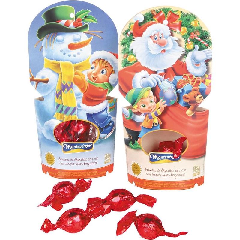 Caixa Bombom Natal 55g Chocolate Montevergine - Ovo de Páscoa