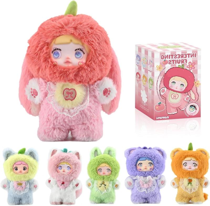 Caixa cega de pelúcia Mckkymi Kawaii Nommi Cute Fruit Doll, 1 peça
