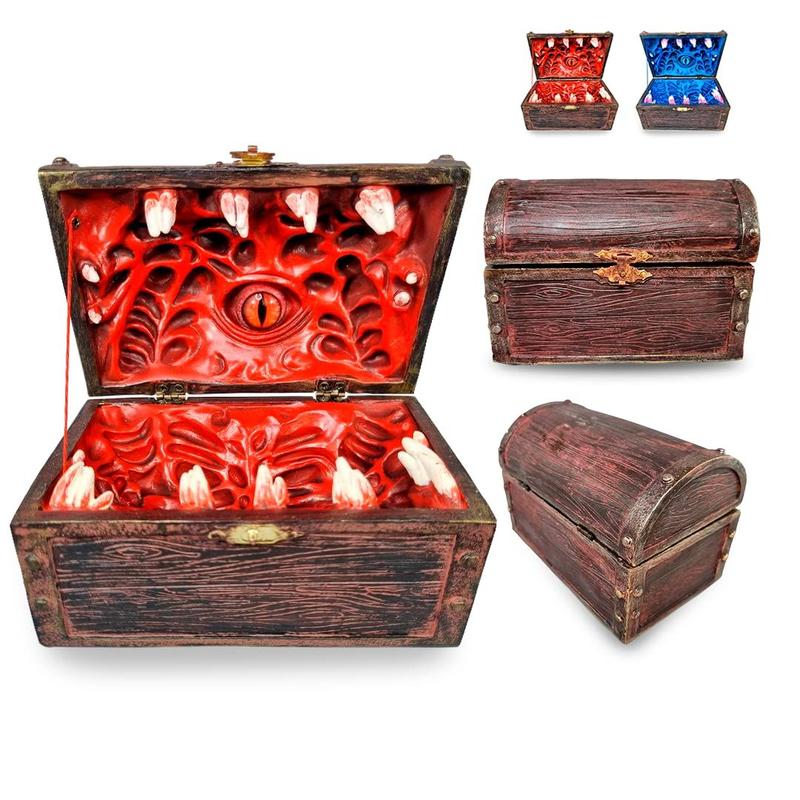 Caixa de armazenamento de dados Power Beast Dungeon Mimic Chest