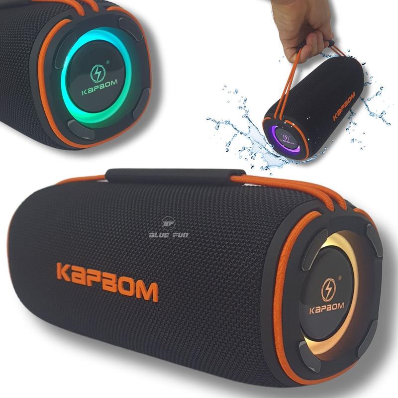 Caixa de Som Portátil 60W Bluetooth A prova D'água IPx6 USB