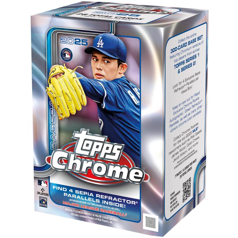 Caixa de valor selada de fábrica para cartões de beisebol Topps
