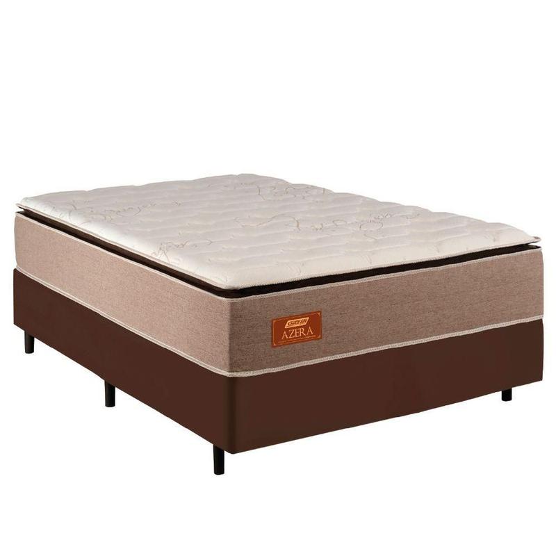 Cama Box Casal Queen Gazin Colchão Com Molas Ensacadas Azera