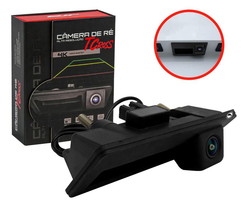 Camera De Ré Maçaneta T-cross 4k 180 Graus RVJ200TC Jr8 - Jr8