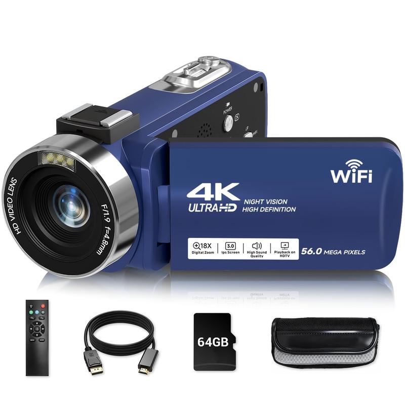 その他 DIGITAL VIDEO CAMERA Câmera de Vídeo SMARTKLIK 4K 56MP Zoom 18X WiFi Visão Noturna