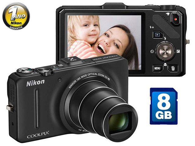 Nikon Coolpix 3台 Câmera Digital Nikon Coolpix S9300 16.1MP LCD 3” - Câmera Compacta