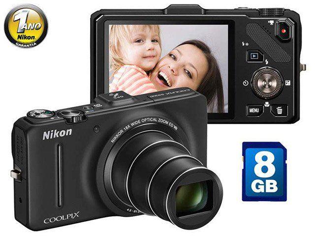 Câmera Digital Nikon Coolpix S9300 16.1MP LCD 3” - Câmera Compacta