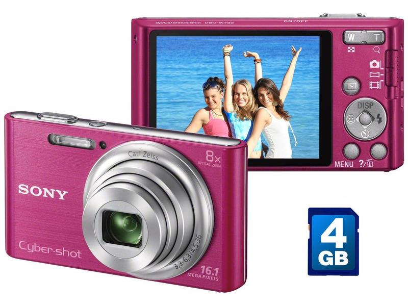 SONY Cyber-shot デジタルカメラ DSC-W730 Câmera Digital Sony DSC-W730 16.1MP LCD 2,7” - Zoom Óptico 8x