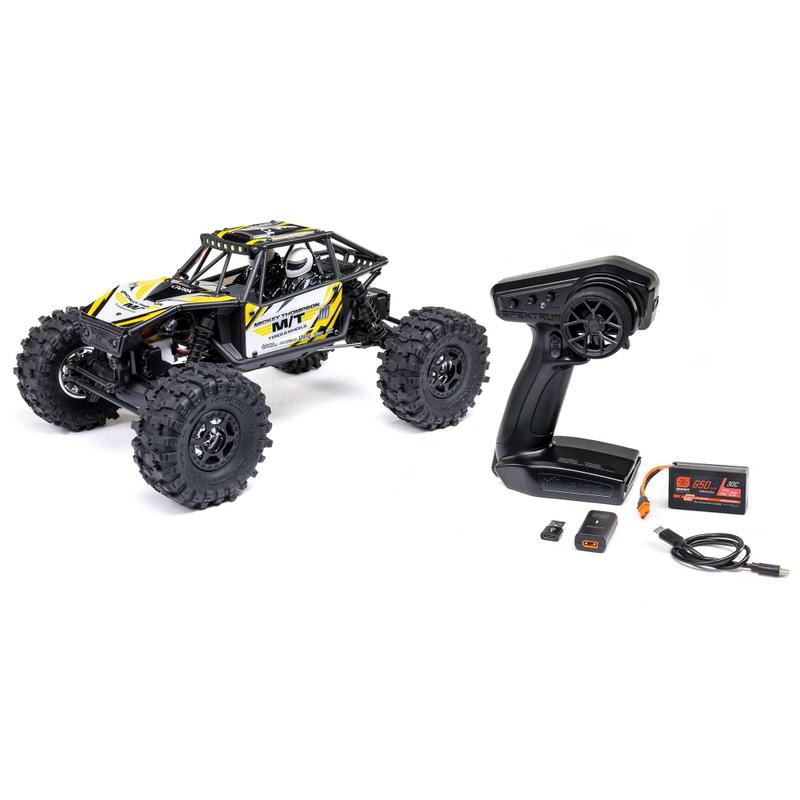 Caminhão RC Axial UTB18 Capra 4WS 1/18 4x4 RTR Amarelo - Carrinho