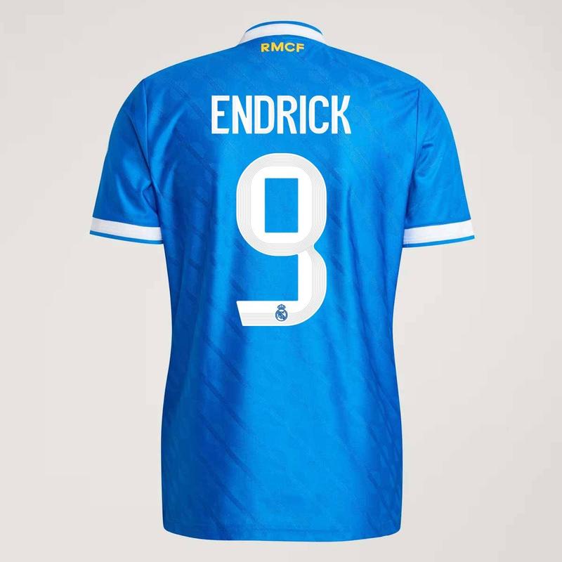 Camisa Adidas Real Madrid Third 2026 Jogador 9 Endrick - Camisa de