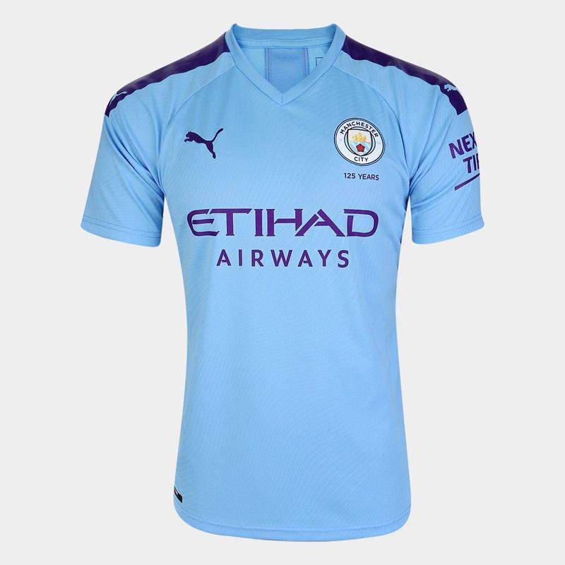 Camisa Manchester City Home 19/20 s/n - Torcedor Puma - Camisa de