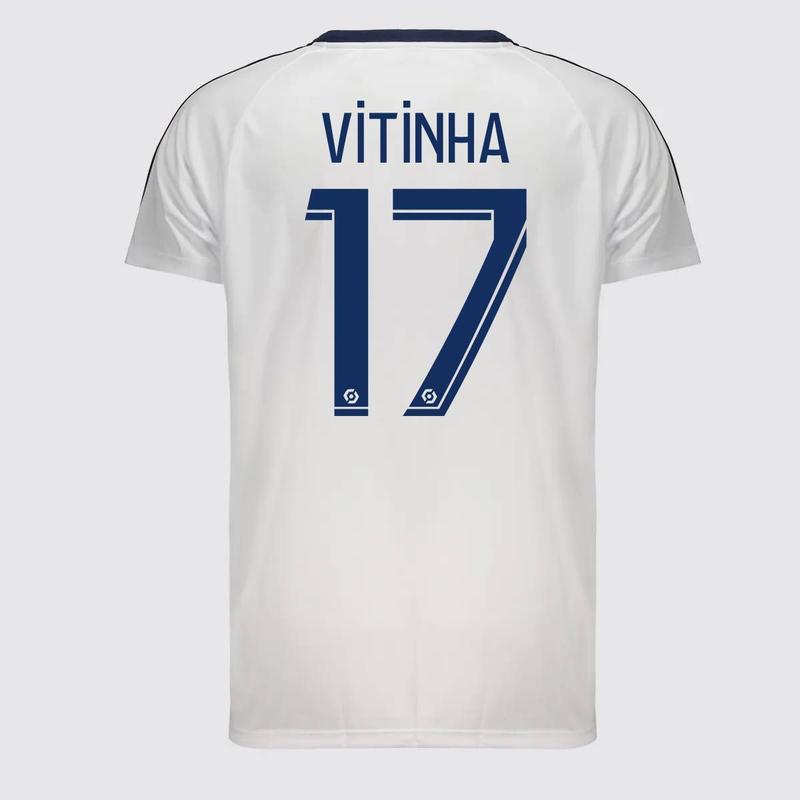 Camisa PSG Dryfit Branca 17 Vitinha - Balboa - Camisa de Time