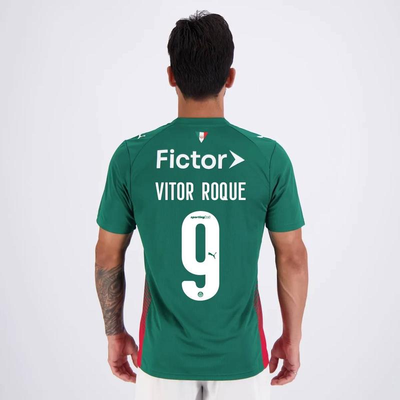 [新品]パルメラスのユニフォーム26/27 #VITOR ROQUE 9番NEW Camisa Puma Palmeiras I 2026 9 Vitor Roque - Moda Feminina