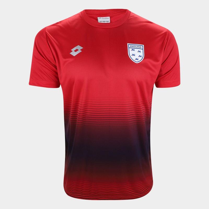 Lotto England サッカーシャツ レッド Lサイズ Camisa Seleção Inglaterra Lotto Masculina - Camisa de Time