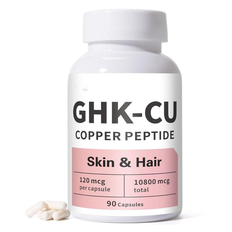 Cápsulas de Peptídeo GHK-Cu 90 Unidades Pele e Cabelo - Marca Própria - Nutricosméticos